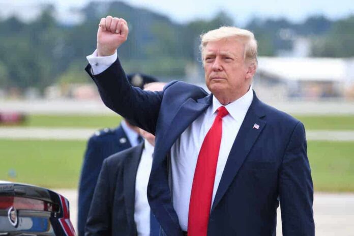 shutterstock_1821865592-1.jpg featured image Donald Trump with raised fist.