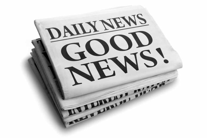 shutterstock_108722081.jpg featured image Stack of newspapers with headline Good News