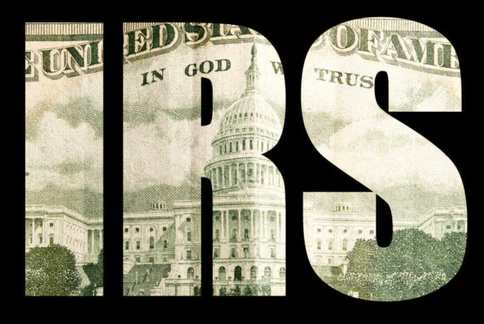 shutterstock_175801328.jpg featured image IRS letters with US Capitol building inside.