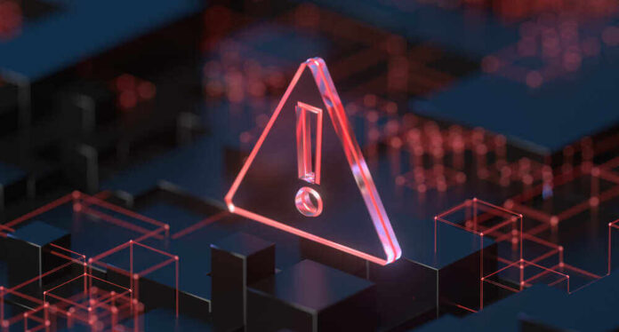 shutterstock_2023392170.jpg featured image Red warning symbol on a dark digital background