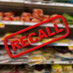 Huge Deli Meat RECALL – Check Your Fridge! Recall notice over grocery store shelves.