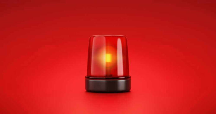 Red emergency light