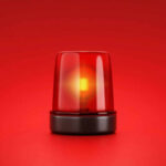First Clemson Case Ignites Health Concerns Red emergency light on red background
