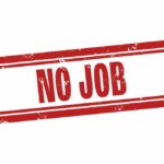 Red stamp with the text 'NO JOB'