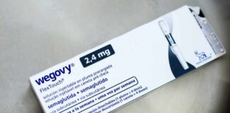 Wegovy medication box containing an injectable solution