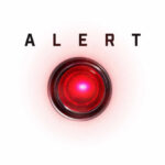 A red alert button with the word 'ALERT' above it