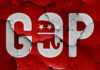 HUGE Upset: Impeached Challenger Dethrones GOP Senator Cracked GOP logo on a red background.