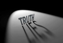 ‘Spy’ Execution: What They Won’t Show Us Truth casting shadow spelling Lies on curved surface.