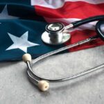 TrumpRx’s Bold Drug Plan Adds Hundreds of Meds A stethoscope resting on an American flag