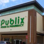 Exterior view of a Publix grocery store with a pharmacy