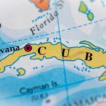 Spy Planes SWARM Cuba — What’s Coming? Close-up of a map highlighting Cuba and its capital Havana