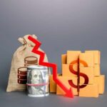 America’s Savings VANISH — What’s Draining Wallets? A visual representation of financial decline with money and boxes