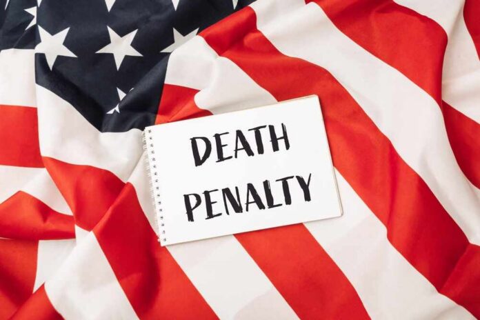 Red,And,White,American,Flag,With,A,White,Sign,That Notebook with message on an American flag background