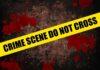 VIDEO: Youth Center BLOODBATH — 6 Dead Yellow caution tape reading 'CRIME SCENE DO NOT CROSS' over a dark, blood-splattered background