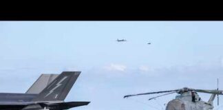 Russian Bear Aircraft Buzzes HMS Prince of Wales
