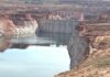 Grid Threat Looms at Lake Powell Lake Powell drops 36 feet in one year as water crisis deepens