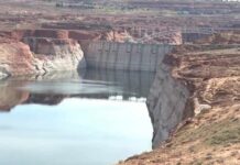 Grid Threat Looms at Lake Powell Lake Powell drops 36 feet in one year as water crisis deepens