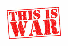Pentagon Hits Back — War Ladder Looms A bold red stamp with the text 'THIS IS WAR'