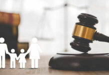 Supreme Court SMACKS Down Trump’s Birthright Gambit Gavel with family symbols and legal book background.