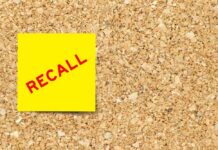 Glass Injections? Nationwide Recall Hits Yellow sticky note with the word 'RECALL' on a corkboard