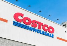 Costco Burritos Hidden Ingredient — Health Alert Costco Wholesale store sign against a blue sky