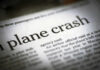 Alaska Flight Run Ends In Deadly Disaster Newspaper headline about a plane crash.