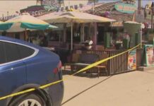 Stolen Tesla Terrorizes Packed Boardwalk Police pursuit ends on boardwalk in San Diego