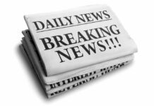 BREAKING: Commander Convicted of Torture Stack of newspapers with breaking news headline