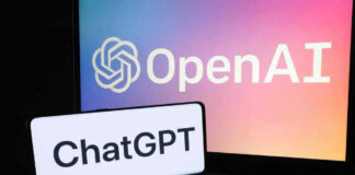 OpenAI ChatGPT logos on laptop and smartphone screens.
