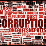 TRUTH: Corruption Crisis Hits 20-Year High Corruption-related word cloud, highlighting corruption, political, bribery.
