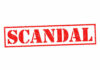 Racist Text Scandal Rips Police Dept Red stamp with the word scandal